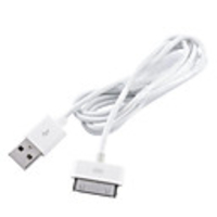Sync and Charge Cable for Apple iPad 2/iPad/iPhone 4, 3G, 3GS/iPods - (1m,  White)