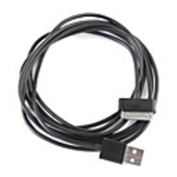 Sync and Charge Cable for Apple iPad 2/iPad/iPhone 4, 3G, 3GS/iPods - (2m,  Black)