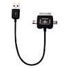 Sync and Charge USB to 30 Pin Dock Connector,  Micro USB,  Mini USB Cable