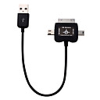 Sync and Charge USB to 30 Pin Dock Connector,  Micro USB,  Mini USB Cable