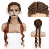 Synthetic Braided Lace Wig 1b-30 Brown Hair High Temperature Curly Ended Braied WigFree Wig Free Cap miniinthebox