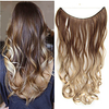 Synthetic Extentions Wavy Synthetic Hair Long Hair Extension Micro Ring Hair Extensions 1pc Soft Fluffy Women