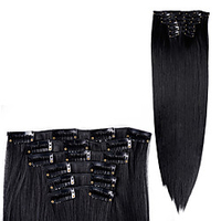 Synthetic Hair Curly Clip In Wig Extension 16 Clips In Hair Extension Hair Pieces Fake Hair Extension Synthetic 49 Colors miniinthebox
