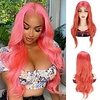 Synthetic Hair Wig Pink Body Wave Wigs Party Cosplay Wigs For Women miniinthebox