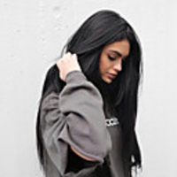 Synthetic Lace Front Wig Straight Kardashian Straight Yaki Side Part Monofilament L Part Lace Front Wig Long Black1B Synthetic Hair Women