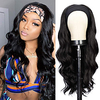 Synthetic Long Wavy Headband Wig Black Headband Wigs For Women Natural Hair For Daily Party Wear Easy To Wear No Colored Headband miniinthebox