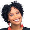 Synthetic Wig Afro Curly Asymmetrical Wig Short Natural Black Synthetic Hair Women