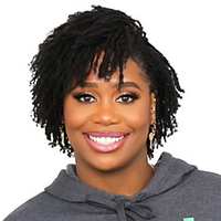 Synthetic Wig Afro Curly Side Part Wig Short Natural Black Synthetic Hair Women