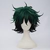 Synthetic Wig Bakugou Katsuki Deku My Hero Academia Boko No Hero kinky Straight kinky straight Wig Short Black / Green Synthetic Hair Women