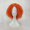 Synthetic Wig Cosplay Wig Afro Kinky Curly Kinky Curly Afro Wig Blonde Short Orange Synthetic Hair Women