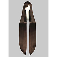Synthetic Wig Cosplay Wig Straight Straight Wig Very Long Brown Synthetic Hair Women