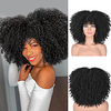 Synthetic Wig Curly Afro Curly Asymmetrical Wig Short A15 A16 A10 A11 A12 Synthetic Hair Women