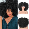 Synthetic Wig Curly Afro Curly Asymmetrical Wig Short A15 A16 A17 A18 A19 Synthetic Hair Women