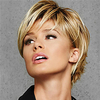 Synthetic Wig Curly Asymmetrical Wig Blonde Short Brown Blonde Synthetic Hair Women