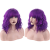 Synthetic Wig Curly Bob Neat Bang Wig A1 Synthetic Hair Women