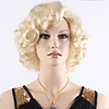 Synthetic Wig Curly Curly Wig Blonde Short Blonde Synthetic Hair Women