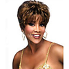 Synthetic Wig Curly Layered Haircut Wig Short Brown Synthetic Hair 12 inch Women