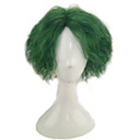 Synthetic Wig Curly Minaj Layered Haircut Wig Short Mint Green Synthetic Hair 14 inch Men