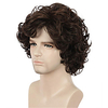 Synthetic Wig Curly Side Part Wig Short Dark Brown Brown / Burgundy Black Synthetic Hair Women
