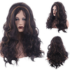 Synthetic Wig Deep Wave Middle Part Wig Medium Length A1 Synthetic Hair Women