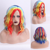 Synthetic Wig Deep Wave Side Part Wig Short A34 Synthetic Hair Women