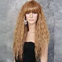 Synthetic Wig Kinky Curly Curly Wig Blonde Long Golden Flaxen Women
