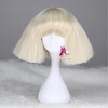 Synthetic Wig lady gaga Straight Bob Wig Short Dark Brown Silver grey Dark Blonde Pink Green Synthetic Hair 12 inch Women