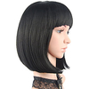 Synthetic Wig Natural Straight Bob Neat Bang Wig Short A15 A16 A10 A11 A12 Synthetic Hair Women
