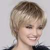 Synthetic Wig Natural Straight Free Part Wig Blonde Short Light golden Synthetic Hair 12 inch Women