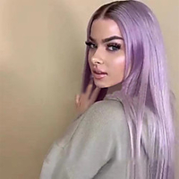 Synthetic Wig Natural Straight Layered Haircut Wig Medium Length A1 Synthetic Hair Women
