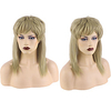 Synthetic Wig Natural Straight Layered Haircut Wig Medium Length Blonde Synthetic Hair Men