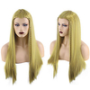 Synthetic Wig Natural Straight Layered Haircut Wig Medium Length Light Brown Synthetic Hair Women
