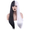 Synthetic Wig Natural Straight Neat Bang Wig Medium Length A1 Synthetic Hair Women