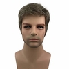 Synthetic Wig Natural Straight Short Bob Wig Short Brown / Burgundy Synthetic Hair Men
