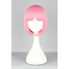 Synthetic Wig Straight Kardashian Straight Bob With Bangs Wig Pink Synthetic Hair Women