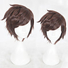 Synthetic Wig Straight Layered Haircut Wig Short Brown Synthetic Hair Men