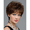 Synthetic Wig Straight Natural Straight Straight Pixie Cut With Bangs Wig Short Brown Black Synthetic Hair Women