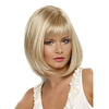 Synthetic Wig Straight Straight Bob With Bangs Wig Blonde Short Blonde Synthetic Hair Women