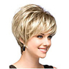 Synthetic Wig Straight Straight Bob With Bangs Wig Blonde Short Synthetic Hair Women