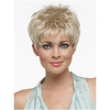Synthetic Wig Straight Straight Pixie Cut With Bangs Wig Blonde Short Blonde Synthetic Hair Women