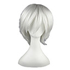 Synthetic Wig Straight Straight Wig 13cm(Approx5inch) White Synthetic Hair White