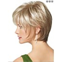 Synthetic Wig Straight Straight Wig Blonde Short Blonde Synthetic Hair Women