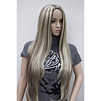 Synthetic Wig Straight Straight Wig Blonde Very Long Synthetic Hair Women