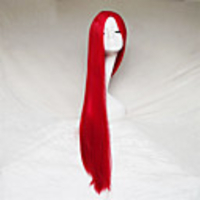 Synthetic Wig Straight Straight Yaki Wig Red Synthetic Hair Women
