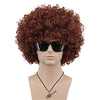 Synthetic Wig Water Wave Asymmetrical Wig Short Green Brown / Burgundy Black Synthetic Hair Men