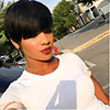 Synthetic Wig Wavy Kardashian Wavy Pixie Cut With Bangs Wig Short Black1B Synthetic Hair Women