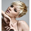 Synthetic Wig Wavy Wavy Pixie Cut With Bangs Wig Blonde Short Blonde Synthetic Hair Women