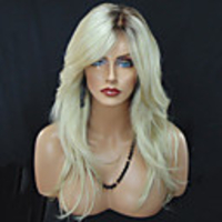 Synthetic Wig Wavy Wavy Wig Blonde Long Blonde Synthetic Hair Women