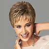 Synthetic Wig Wavy Wavy With Bangs Wig Blonde Short Blonde Synthetic Hair Women