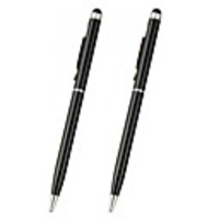 SZKINSTONreg; 2PCS Universal 2in1 Special Metal Touch Screen Pen Stylus with Ball Pen Capacitive Pen for iPhone/iPad/Samsung/Moto/Nokia/HUAWEI/Xiaomi/OnePlus/VIVO/OPPO/Sony/LG/Lenovo and other